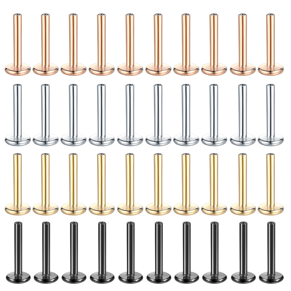 Body Jewelry Surgical Steel - 10Pcs/set Surgical Steel Labret Lip Piercing