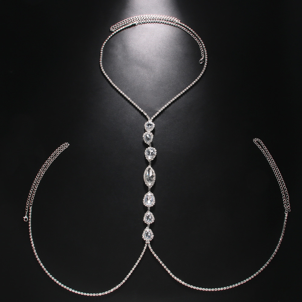 Fashion Sexy Water Drop Neckla - Body Jewelry Necklace 评论和价格