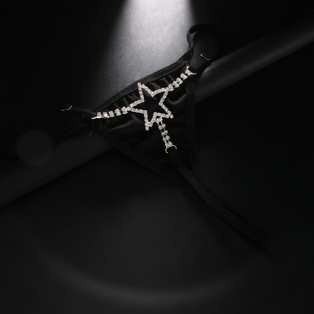 Sexy Crystal Star Waist Thong  - Body Jewelry For You 评论和价格