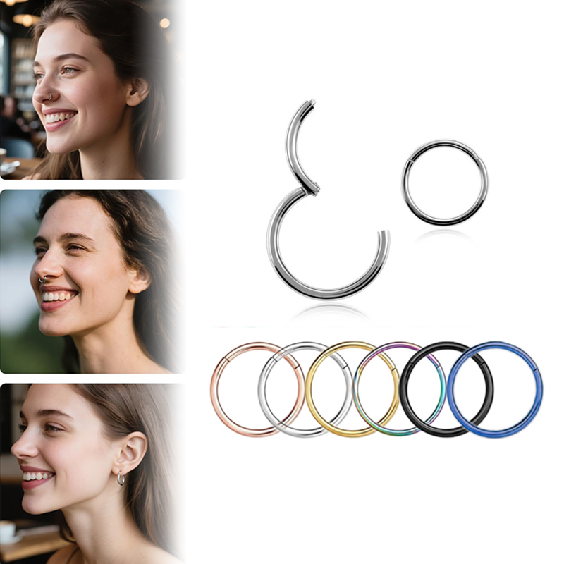 16G 316L Surgical Steel Hinged - Body Jewelry Surgical Steel 评论和价格
