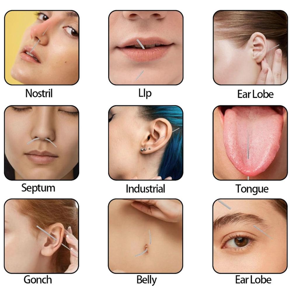 5PCS Set Piercing Ball Grabbin - Body Jewelry Replacement Ball 评论和价格