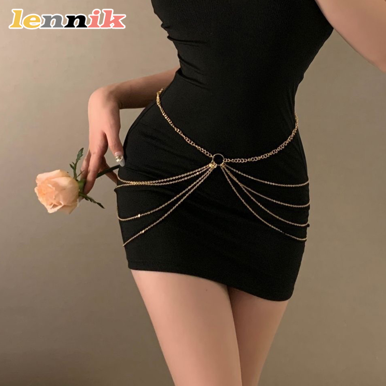 LENNIK Tassel Metal Multi-Laye - Body Jewelry For You 评论和价格