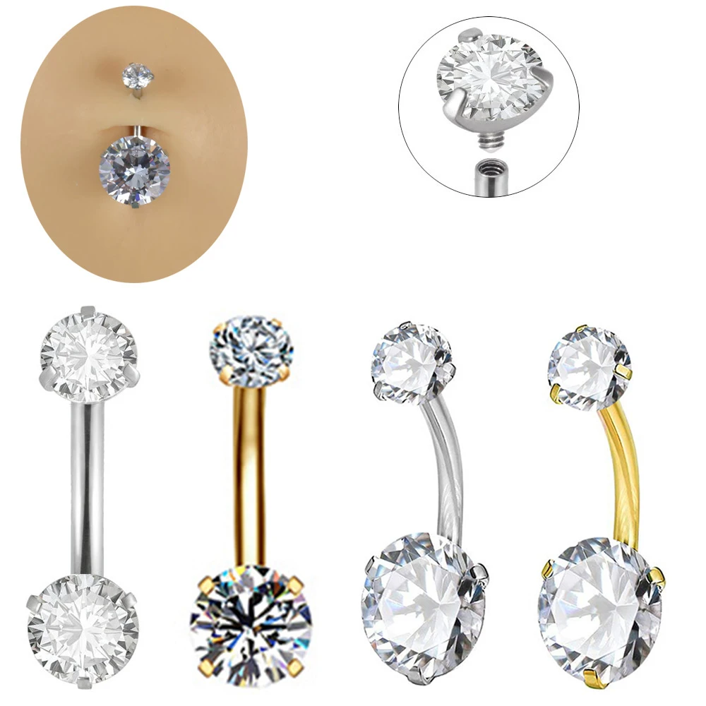 1PC 316L Surgical Steel Belly  - Body Jewelry Surgical Steel 评论和价格