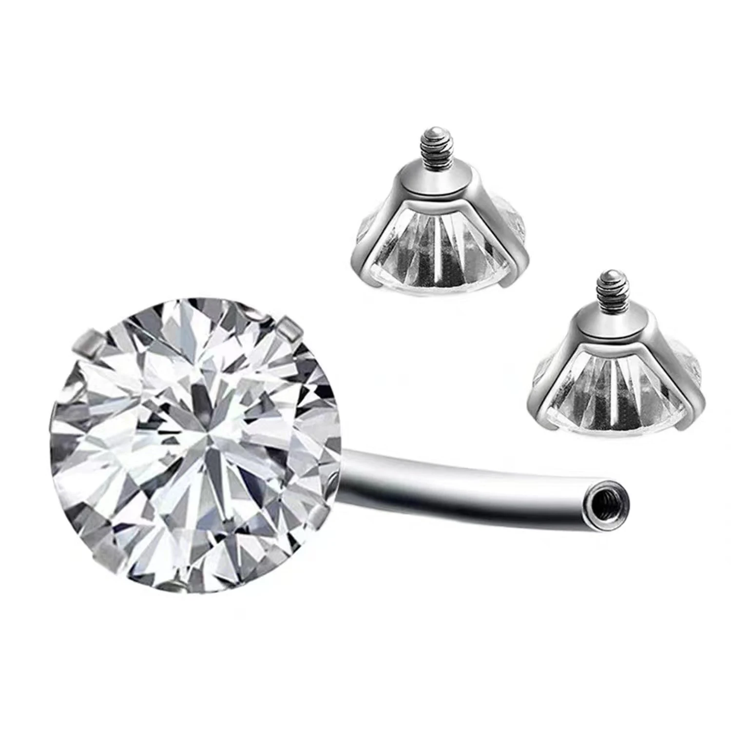 1PC 316L Surgical Steel Belly  - Body Jewelry Surgical Steel 评论和价格