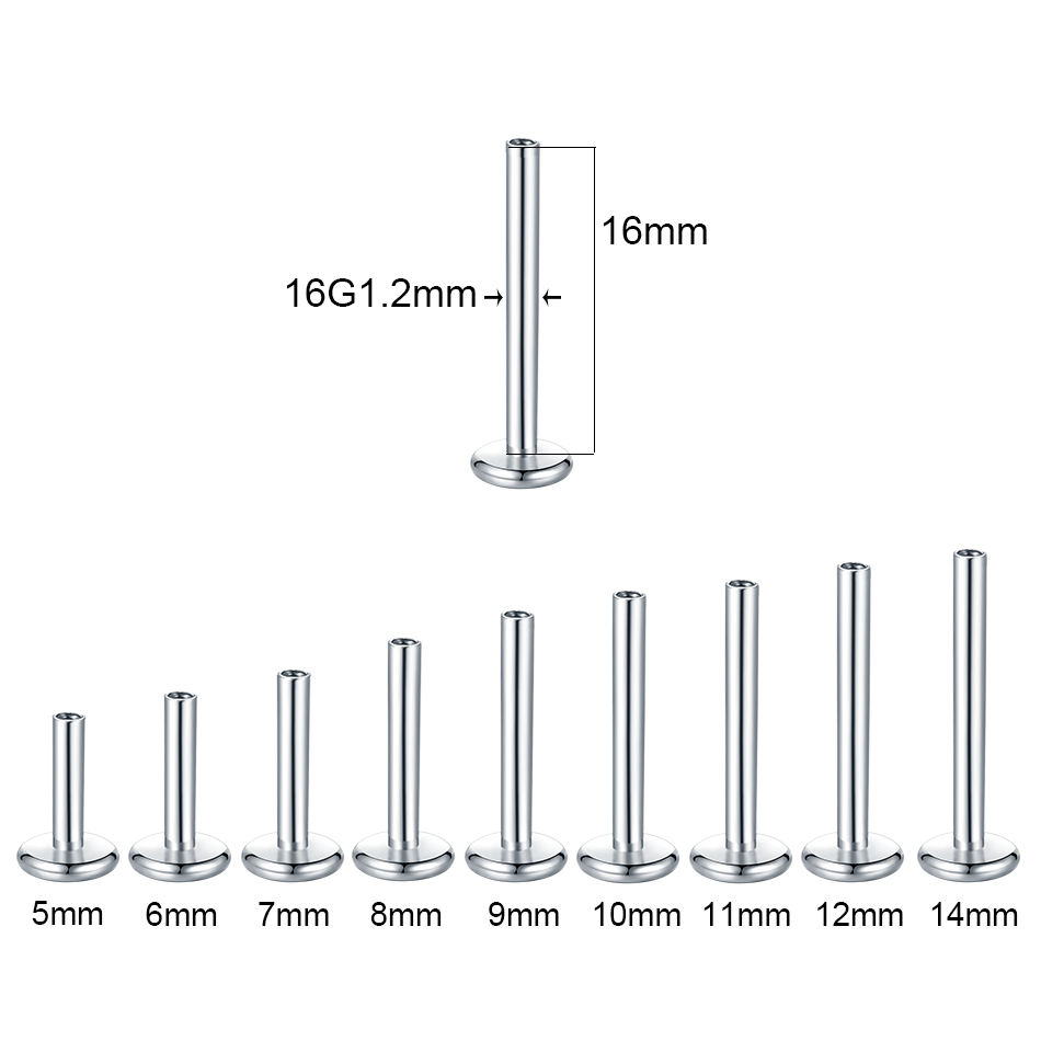 10Pcs/set Surgical Steel Labre - Body Jewelry Surgical Steel 评论和价格