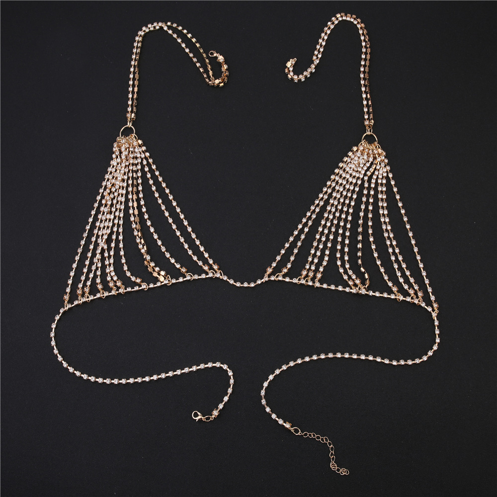 Summer Sexy Shiny Crystal Rhin - Body Jewelry Necklace 评论和价格