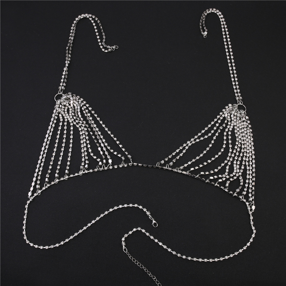 Summer Sexy Shiny Crystal Rhin - Body Jewelry Necklace 评论和价格