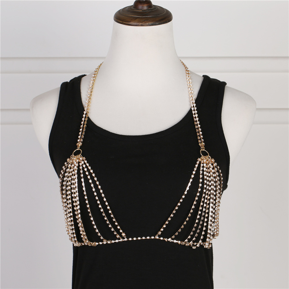 Summer Sexy Shiny Crystal Rhin - Body Jewelry Necklace 评论和价格